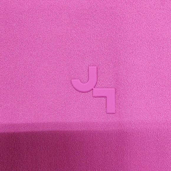 NEW Joy Lab Jumpsuit Womens M Pink Stretch Knit Low Back Flare Active Bodysuit - Picture 3 of 14